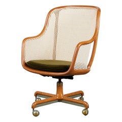 Ward Bennett Cane Desk Chair for Brickel Associates