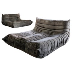 Pair of Togo Lounges Sofas by Michel Ducaroy for Ligne Roset