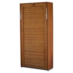 Hans J. Wegner, Ry100 Murphy Bed in Oak & Cane, Danish Mid-Century Modern, 1950