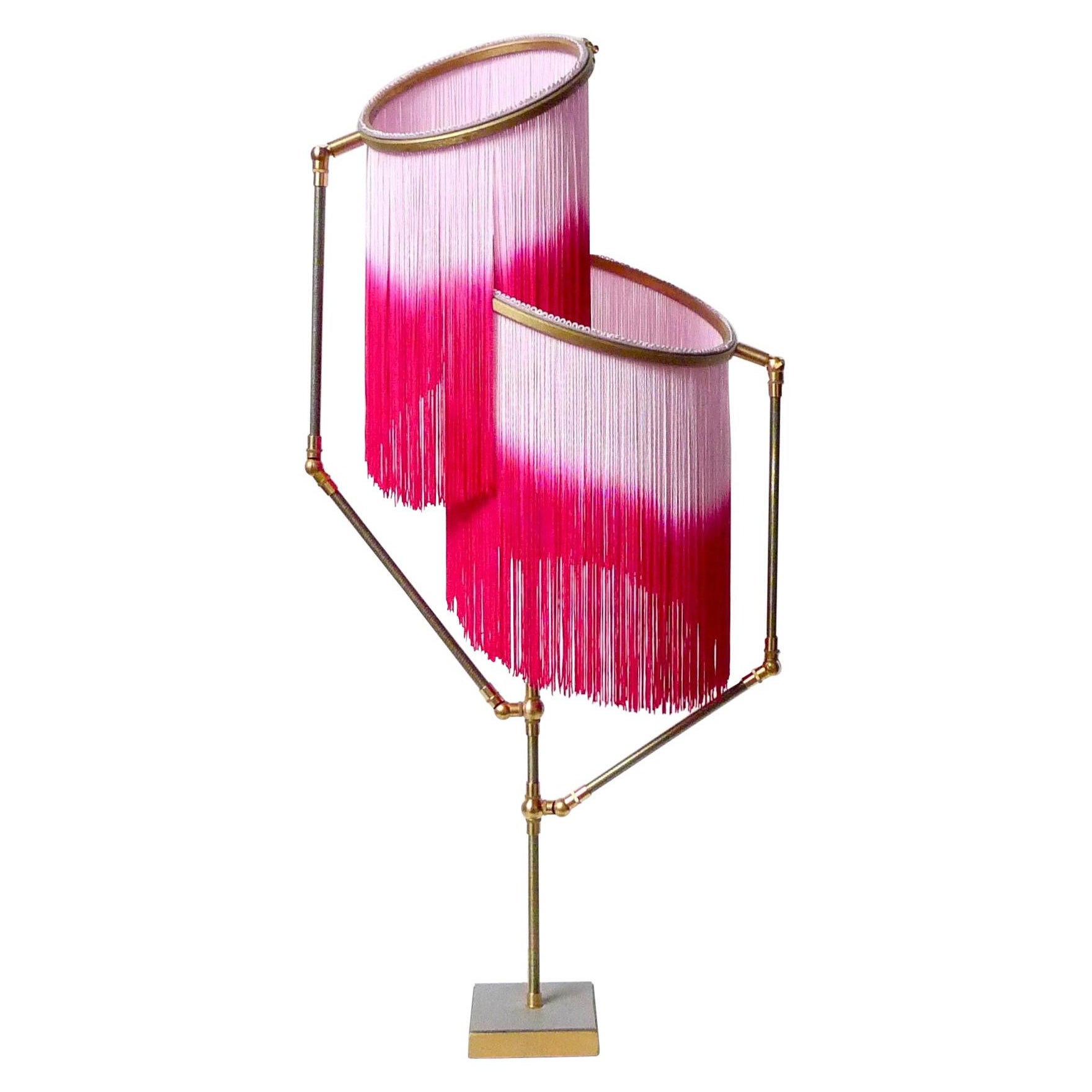 Lampe de table à breloques rose, Sander Bottinga