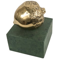 1986 Italy Bronze Sculpture Patrizia Guerresi Melograno Pomegranate