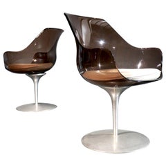 Retro 1967 Set 2 chairs Laverne, Champagne