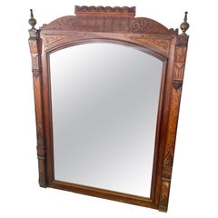 Antique Walnut Eastlake Pier Mirror