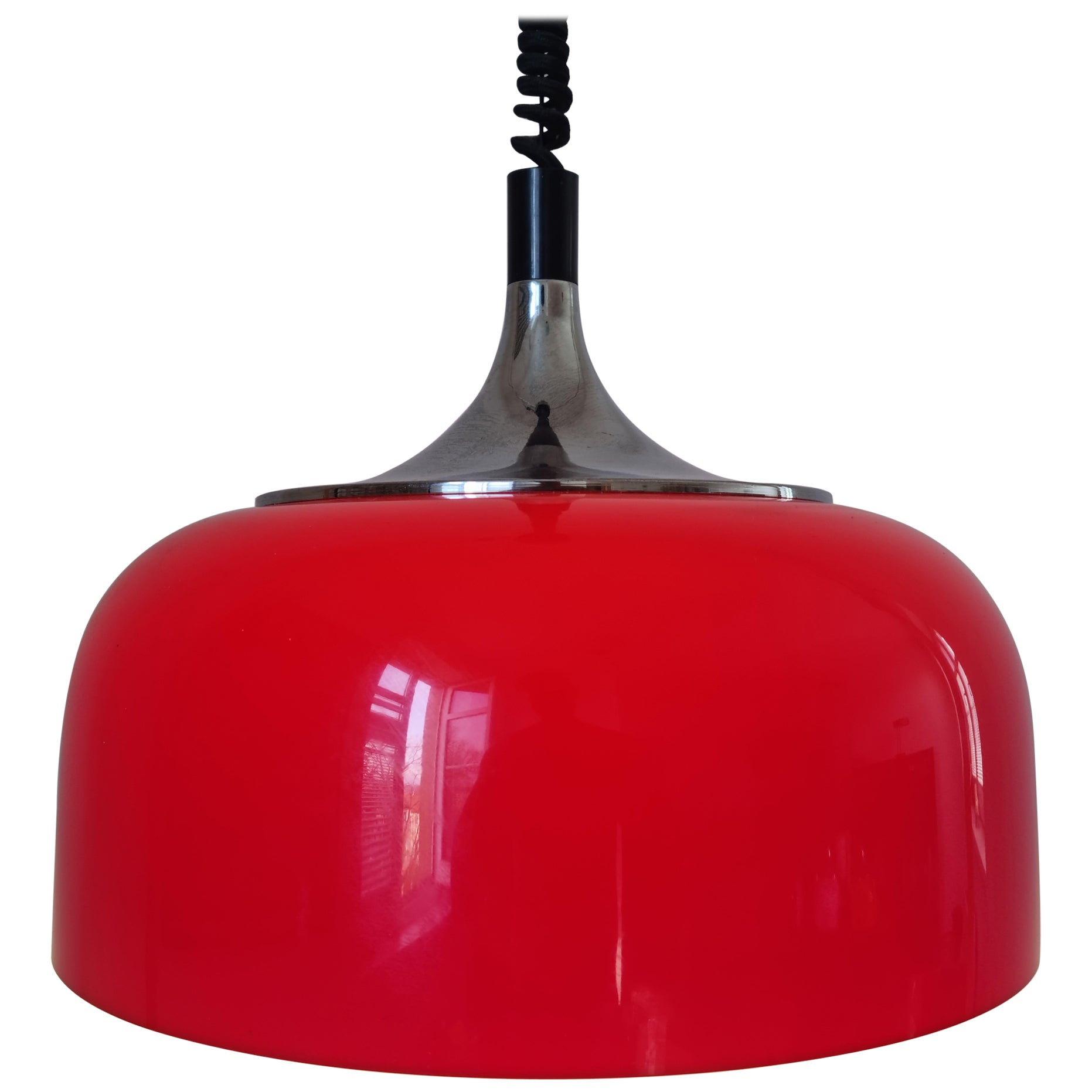 Colgante de diseño de mediados de siglo Meblo, Harvey Guzzini, Italia, años 70