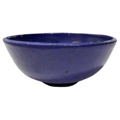 Tazón de cerámica esmaltada de mediados de siglo de California Studio Pottery firmado por Laura Andreson