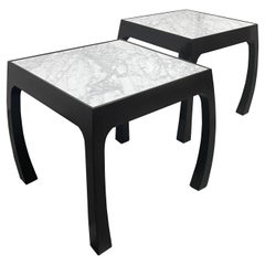 Pair of Harvey Probber Marble Top End Tables