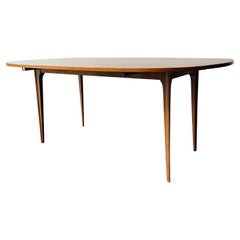 Rare Broyhill Brasilia Harvest Drop Leaf Walnut Dining Table