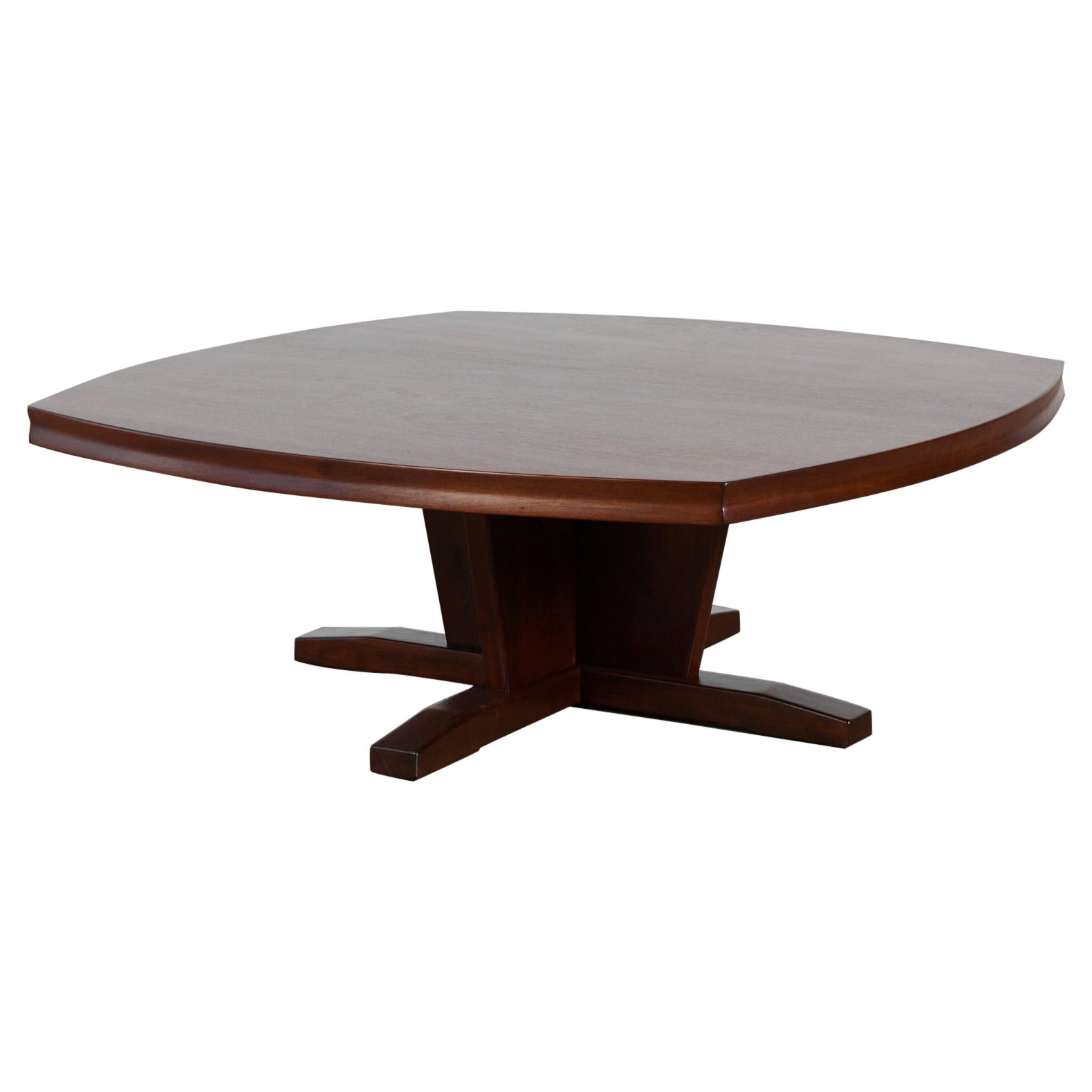 George Nakashima Style Square Walnut Coffee Table