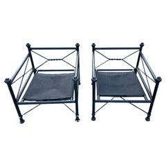 Giacometti Inspired Outdoor Patio Chairs-A Pair