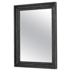 1900s Black Patinated Wall Mirror