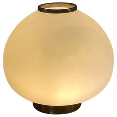  Stilnovo Original signierte Glas-Tischlampe aus den 1960er Jahren