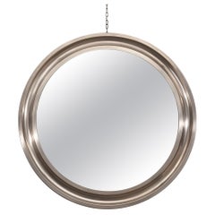 Vintage Midcentury Sergio Mazza Round Italian Wall Mirror "Narciso" for Artemide, 1960