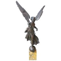 Bronze Statue of Victory, France, circa 1830