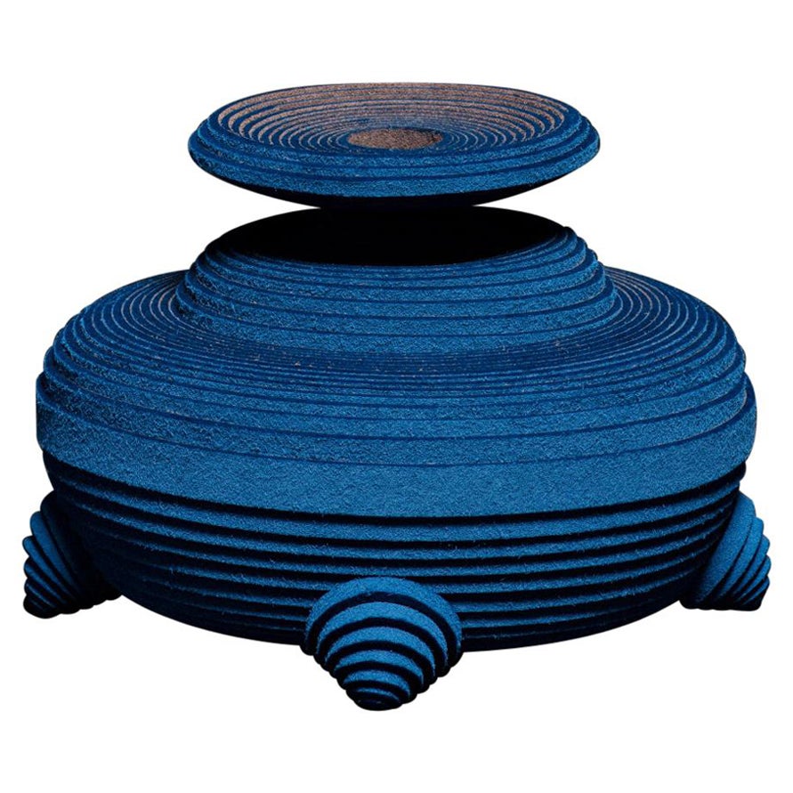 Blaue Alchemie-Vase von Siba Sahabi im Angebot