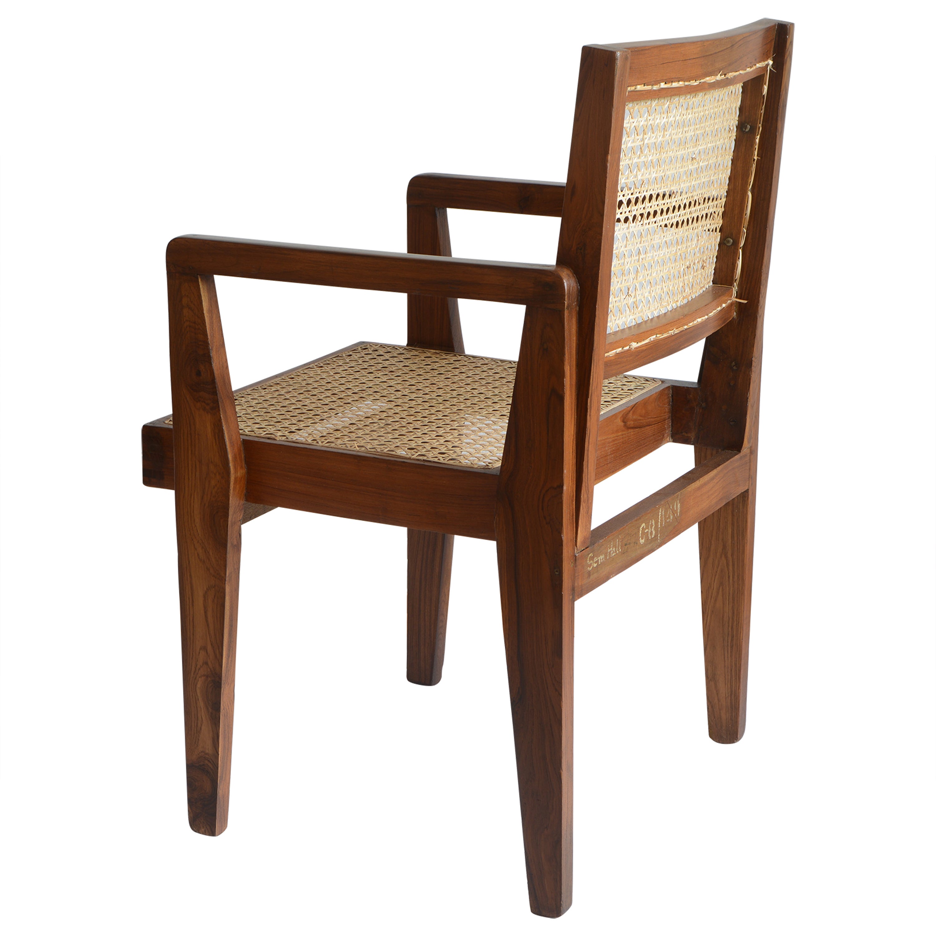 Pierre Jeanneret PJ-SI-20-A Chair / Authentic Mid-Century Modern For Sale