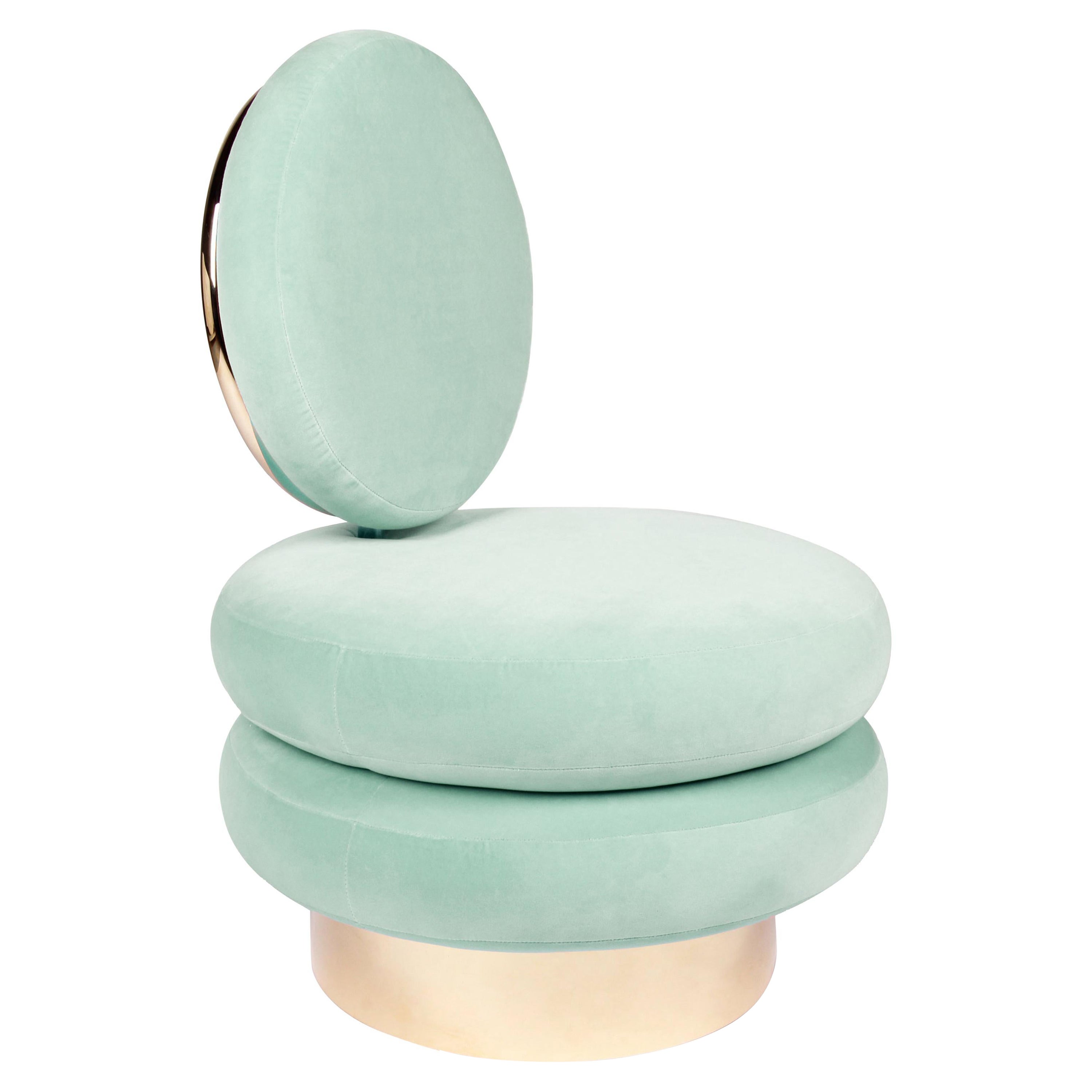 Mint Grace Armchair by Royal Stranger For Sale