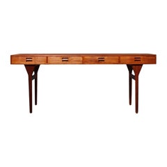 Retro Nanna Ditzel Writing Desk in Teak for Søren Willadsen Denmark, 1950s