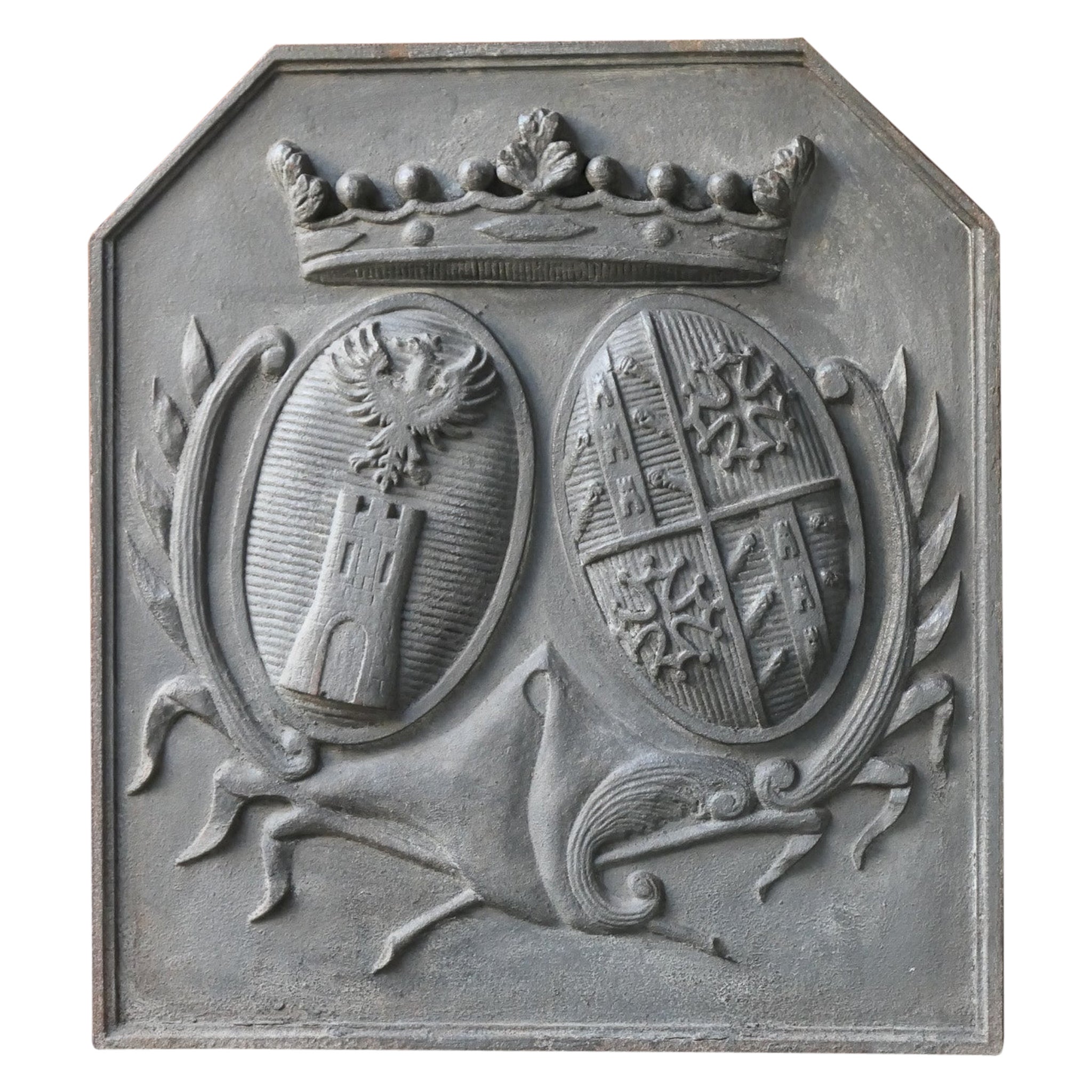 French Louis XIV Style 'Arms of France' Fireback / Backsplash For Sale