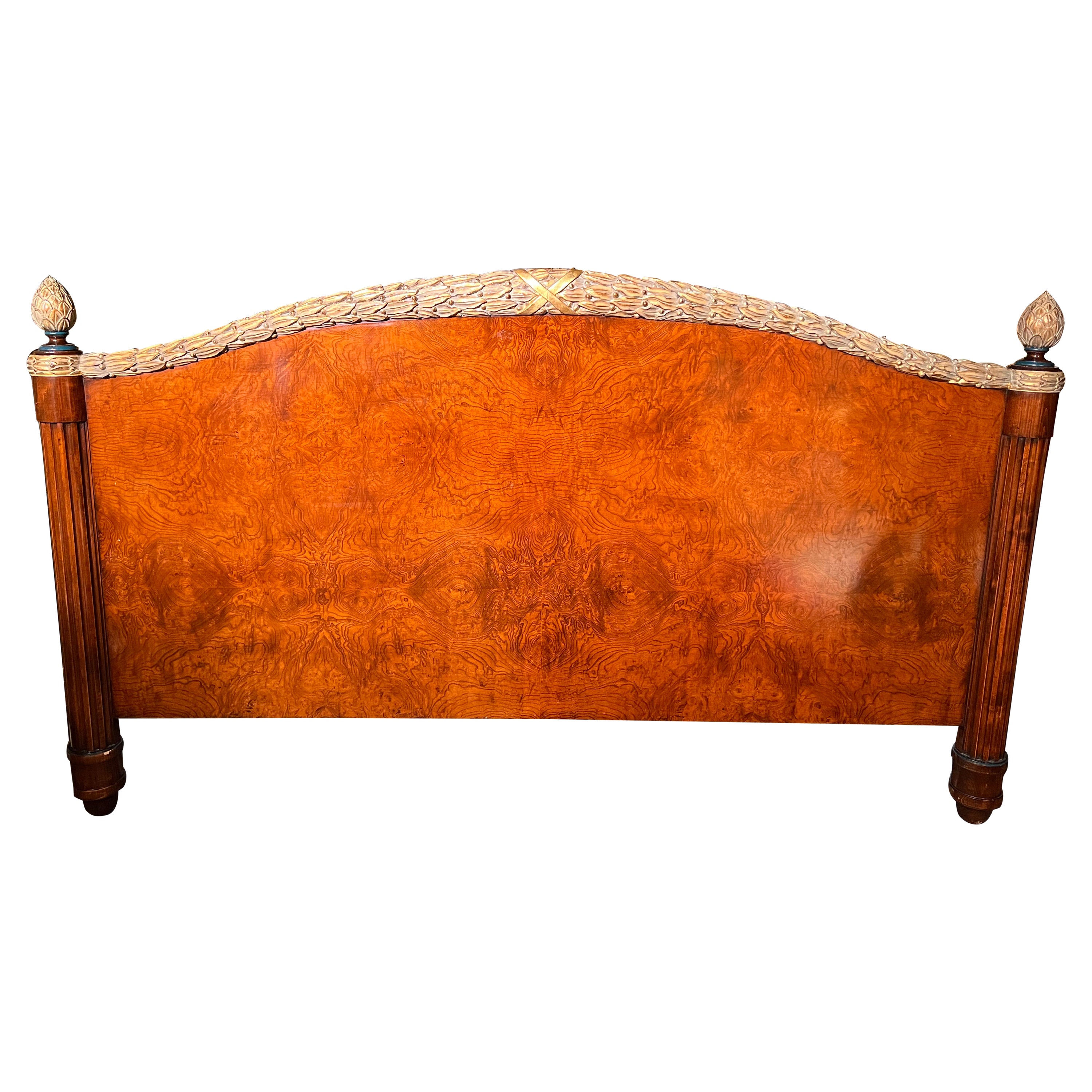 Bed Headboard from a Suite from a 5 Star Hotel in Antique Louis Seize Style For Sale