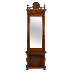 Antique Original Eclectic Mirror with Console, Germany, Late 19th Century