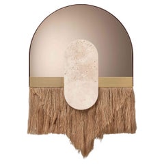 DOOQ Mid-Century Modern Souk Ecru Cream Mirror