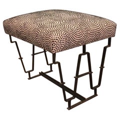 Art Deco Stool, Material Iron, Country France, 1930