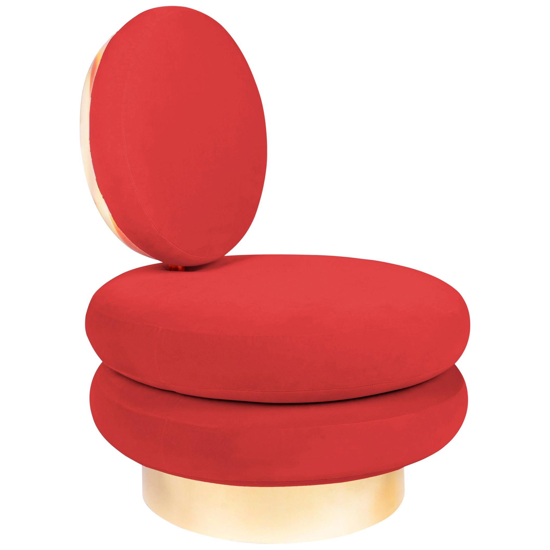 Roter Grace-Sessel von Royal Stranger im Angebot