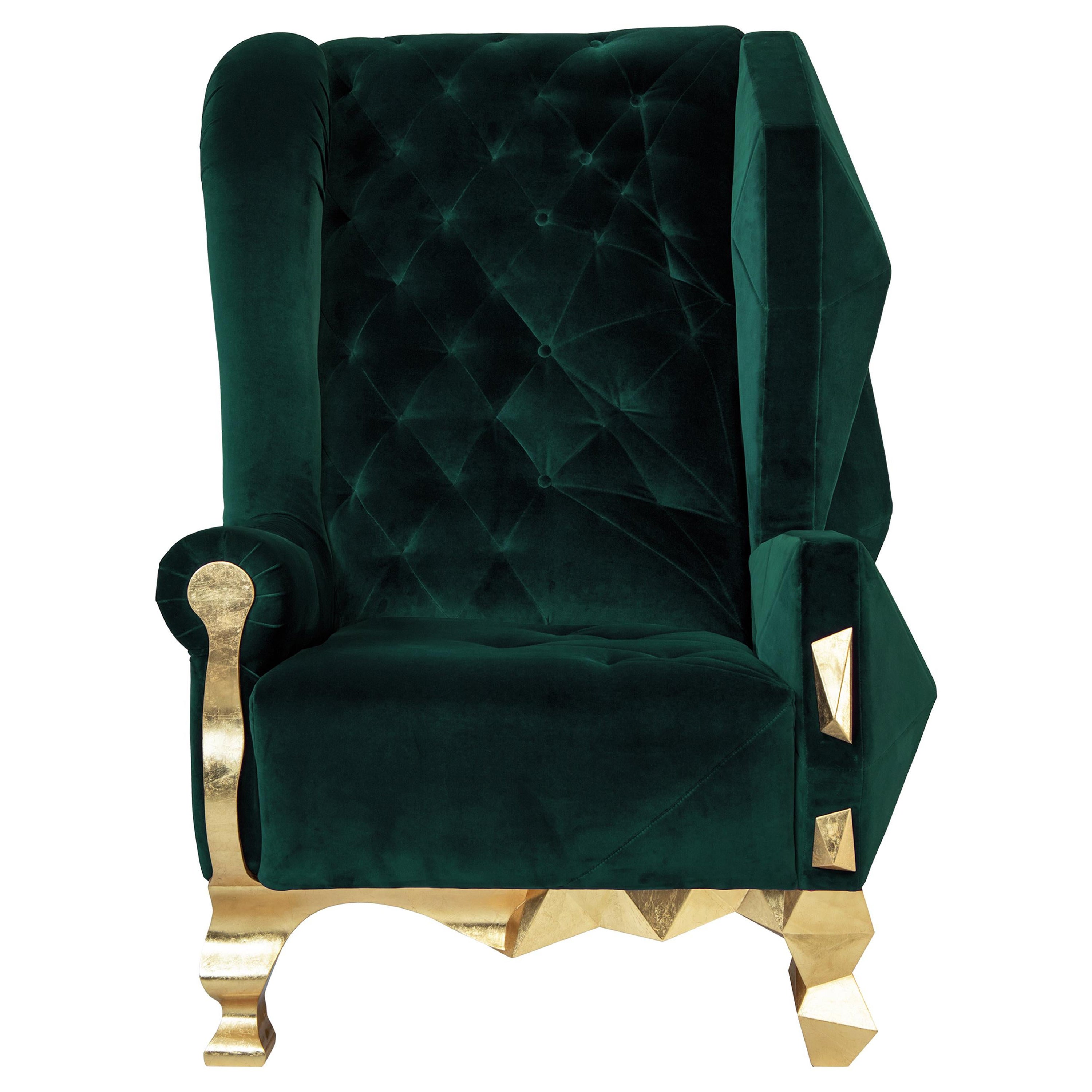 Fauteuil à bascule vert foncé de Royal Stranger