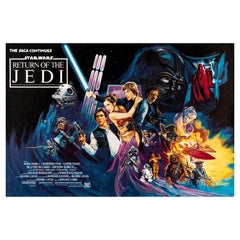 Star Wars 'Return of the Jedi' Original Vintage British Quad Movie Poster, 1983
