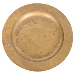 Antique Tiffany Studios New York Bronze Doré Plate or Shallow Bowl