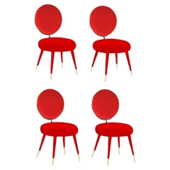 Set of 4 Graceful Dining Chairs, Royal Stranger