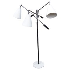 Retro Italian Triennale-Style Floor Lamp by Koch & Lowy