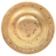 Tiffany Studios New York Bronze Doré and Abalone Bowl