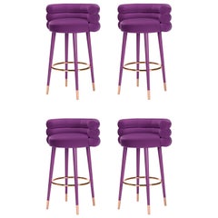 Set aus 4 Marshmallow-Barhockern, Royal Stranger