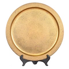 Plato o bandeja de carga grande Tiffany Studios New York Bronce Doré