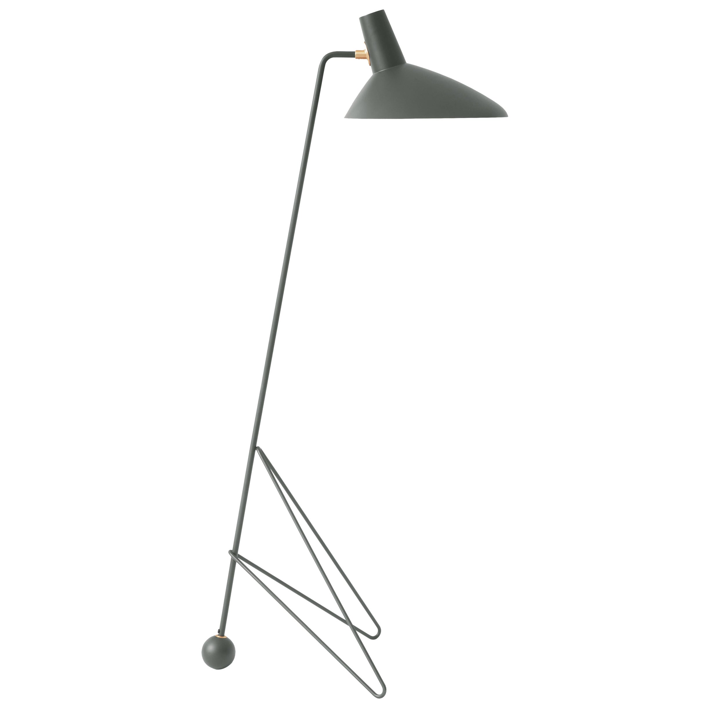 Tripod HM8 Floor Lamp, Moss by Hvidt & Mølgaard for &Tradition