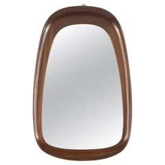 Wood Mirror by Atelje Glas & Tea Marked, 1960