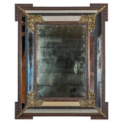 Miroir à parcloses du 19ème siècle de style Napoléon III en France