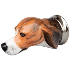 English Staffordshire Beagle Hound Dog Equestrian Stirrup Cup