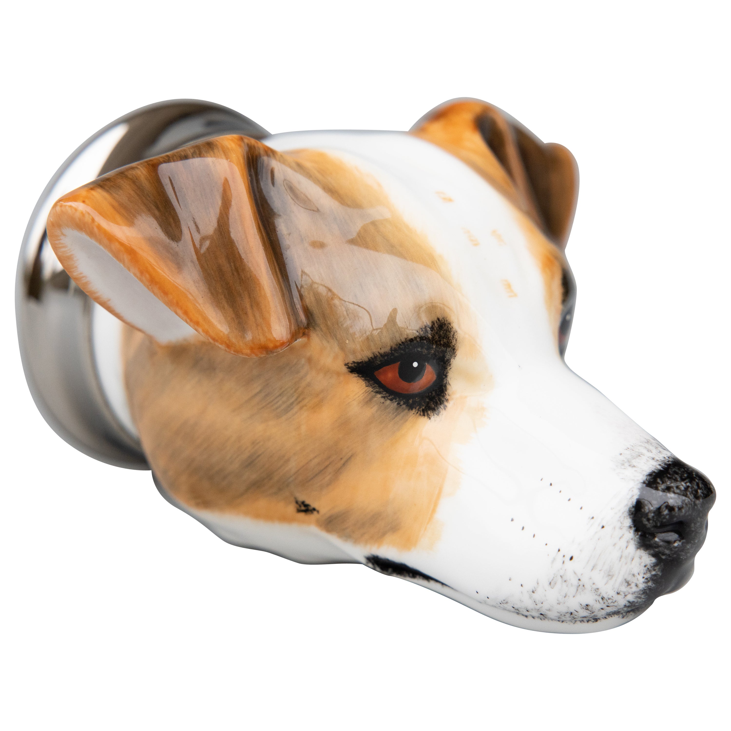 Englischer Staffordshire Jack Russell Terrier-Hunde-Reiter-Stirrup-Tasse im Angebot