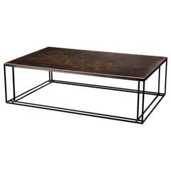 Brass and Steel Handcrafted Coffee Table and Signed by Novocastrian