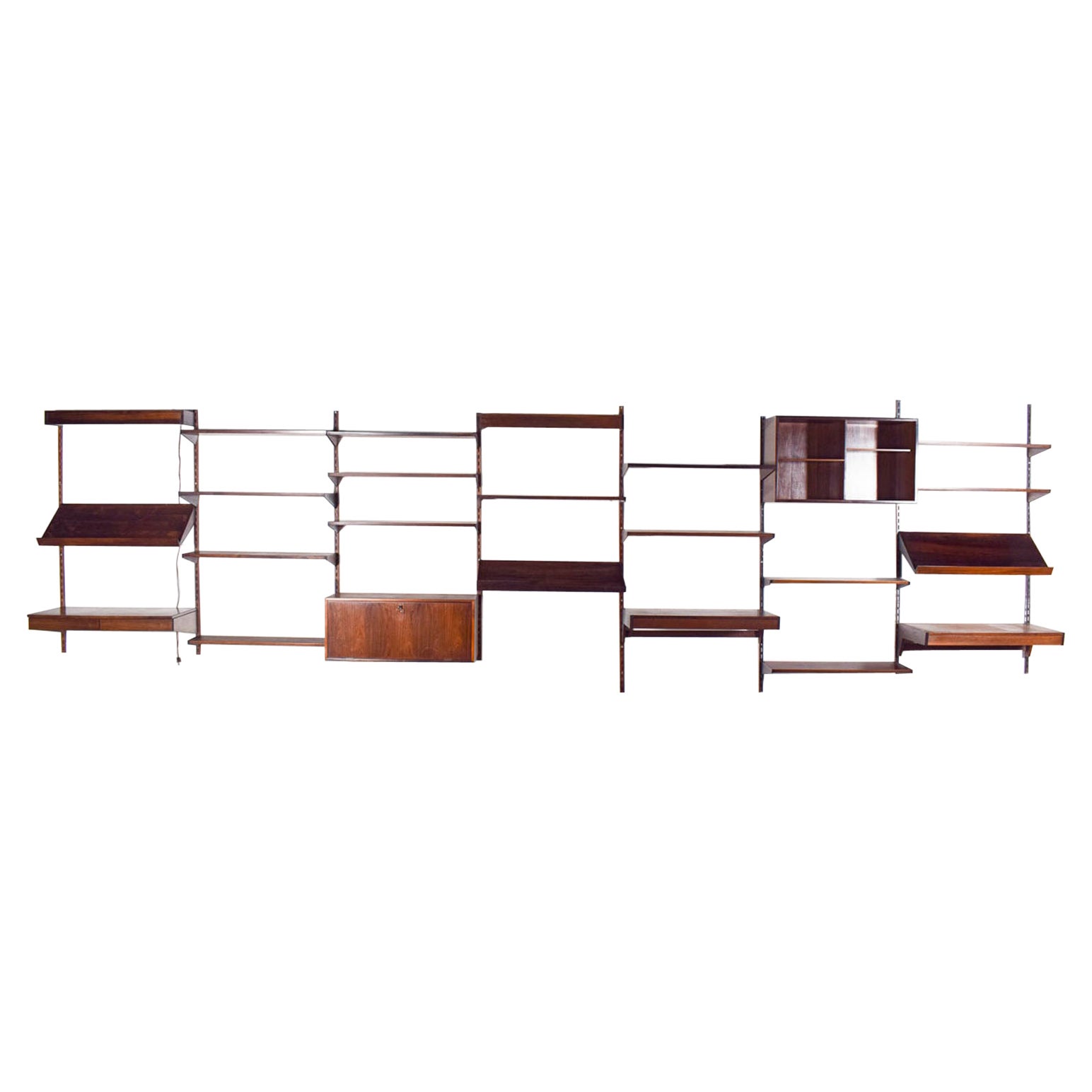 Wall Unit in Rosewood by Kai Kristiansen for Feldballes Mobelfabrik