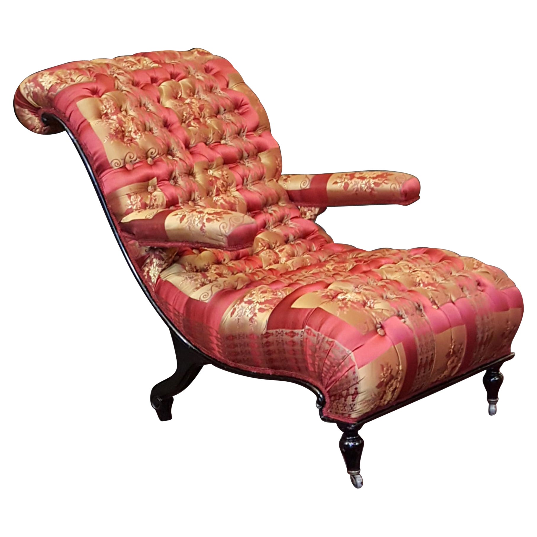 Fauteuil Napoléon III ébonisé, C1870 en vente