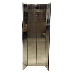 Tall Vintage Mirrored Room Divider or Decorative Screen