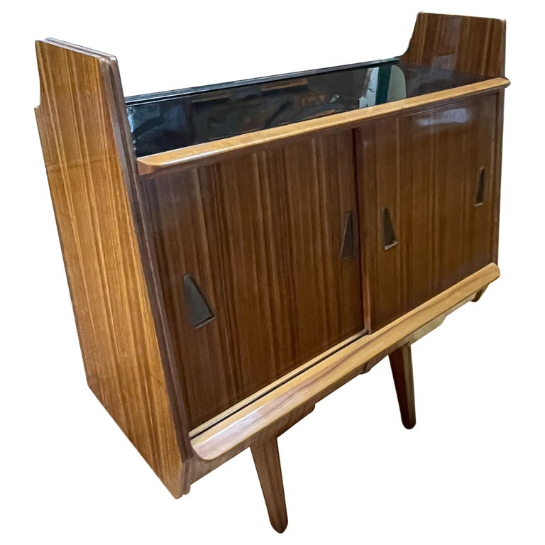 50s teak veneered bar For Sale at 1stDibs