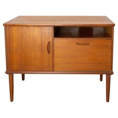 Danish Side or Hi Fi Cabinet, Teck, Typical of the 1950s, Midcentury