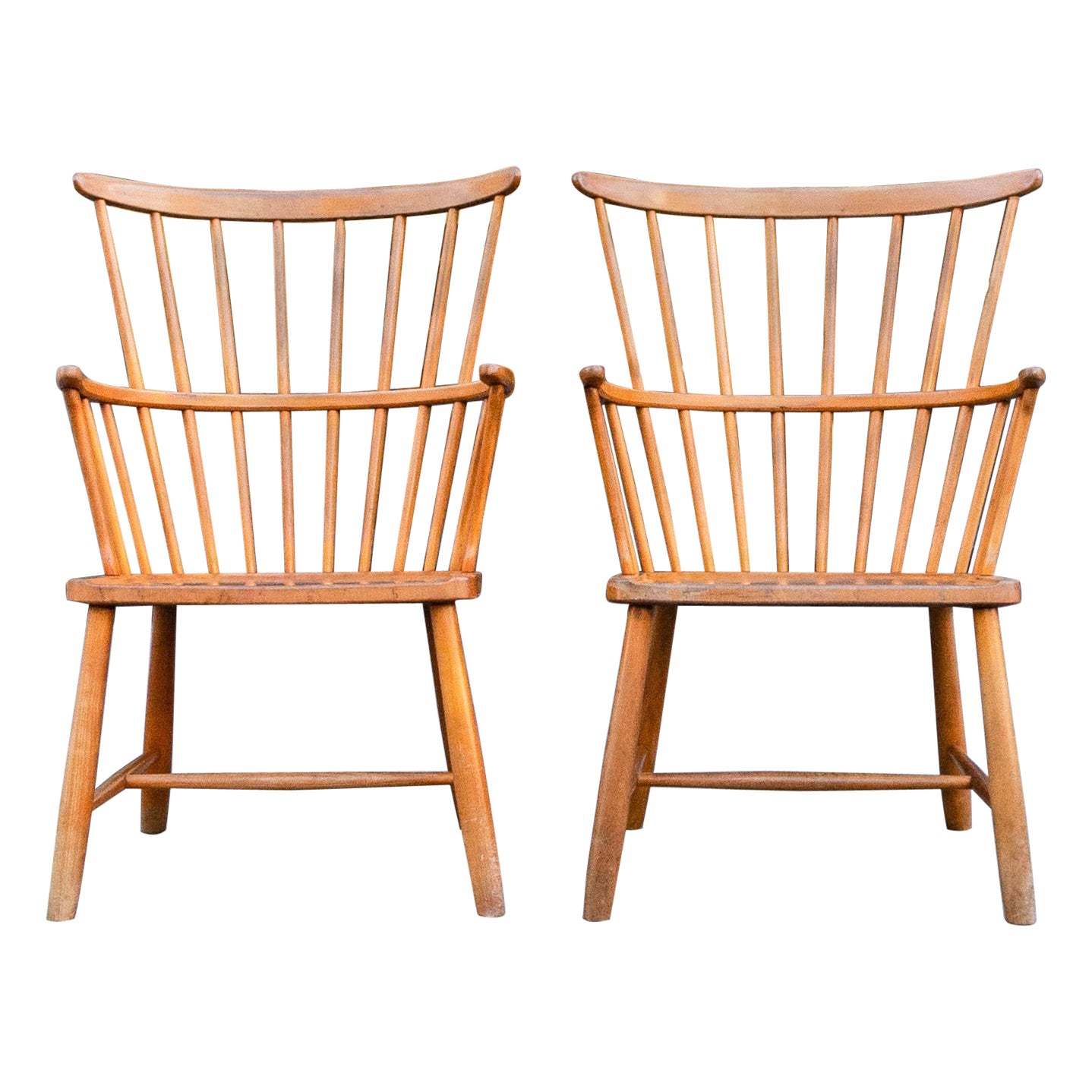 Pair of Windsor Chairs by Ove Boldt, 1947