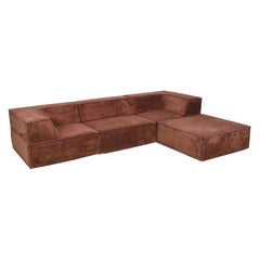 COR Trio Modular Sofa in Brown Teddy by Team Form AG, 1970s