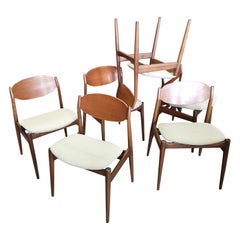 Retro Set of 6 Chairs by Leonardo Fiori for ISA, Italy, 1960s