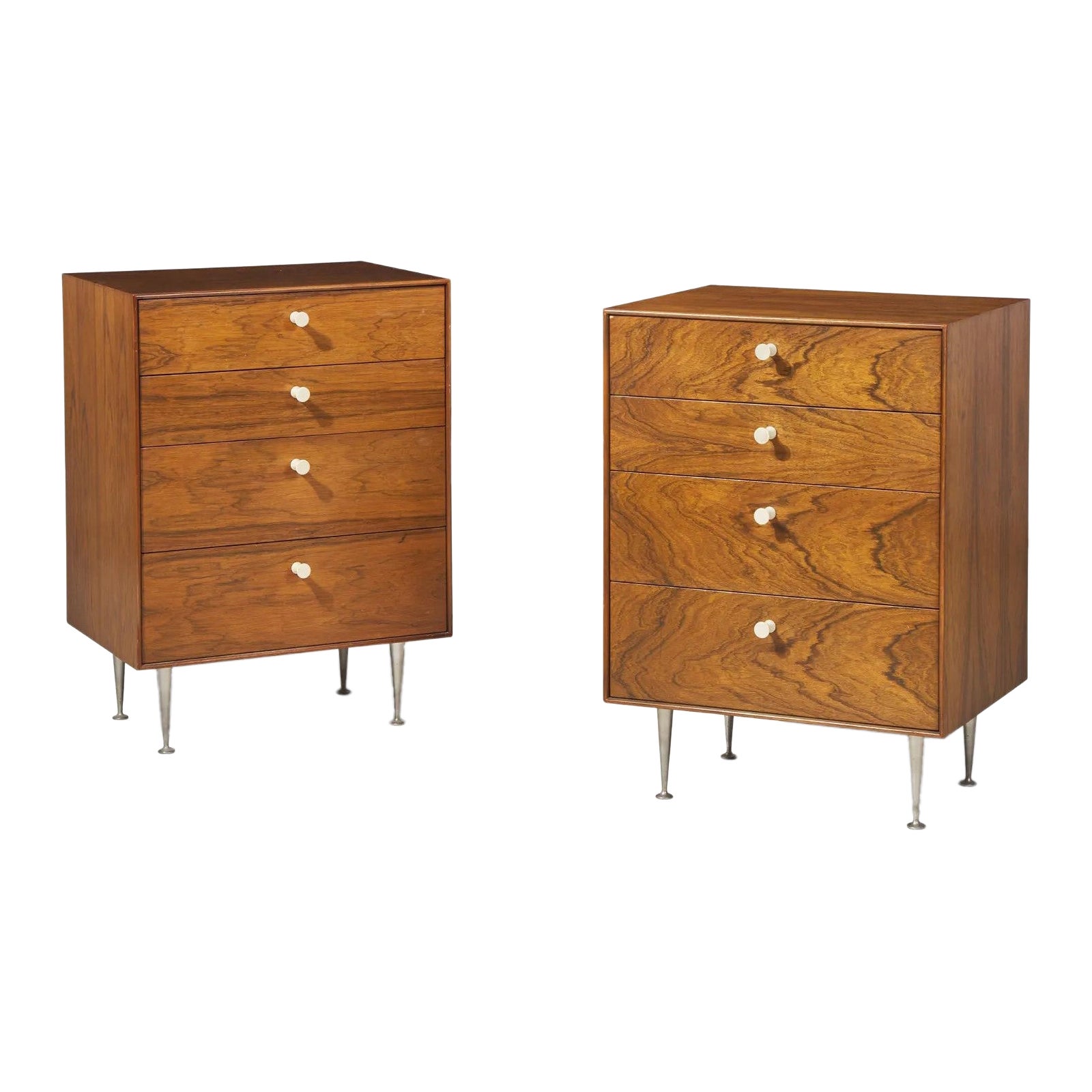 Pair George Nelson Thin Edge Rosewood Chests